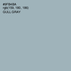 #9FB4BA - Gull Gray Color Image